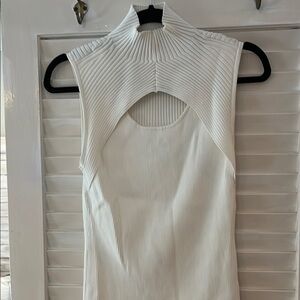 White House Black Market White Cowl Neck Sweater